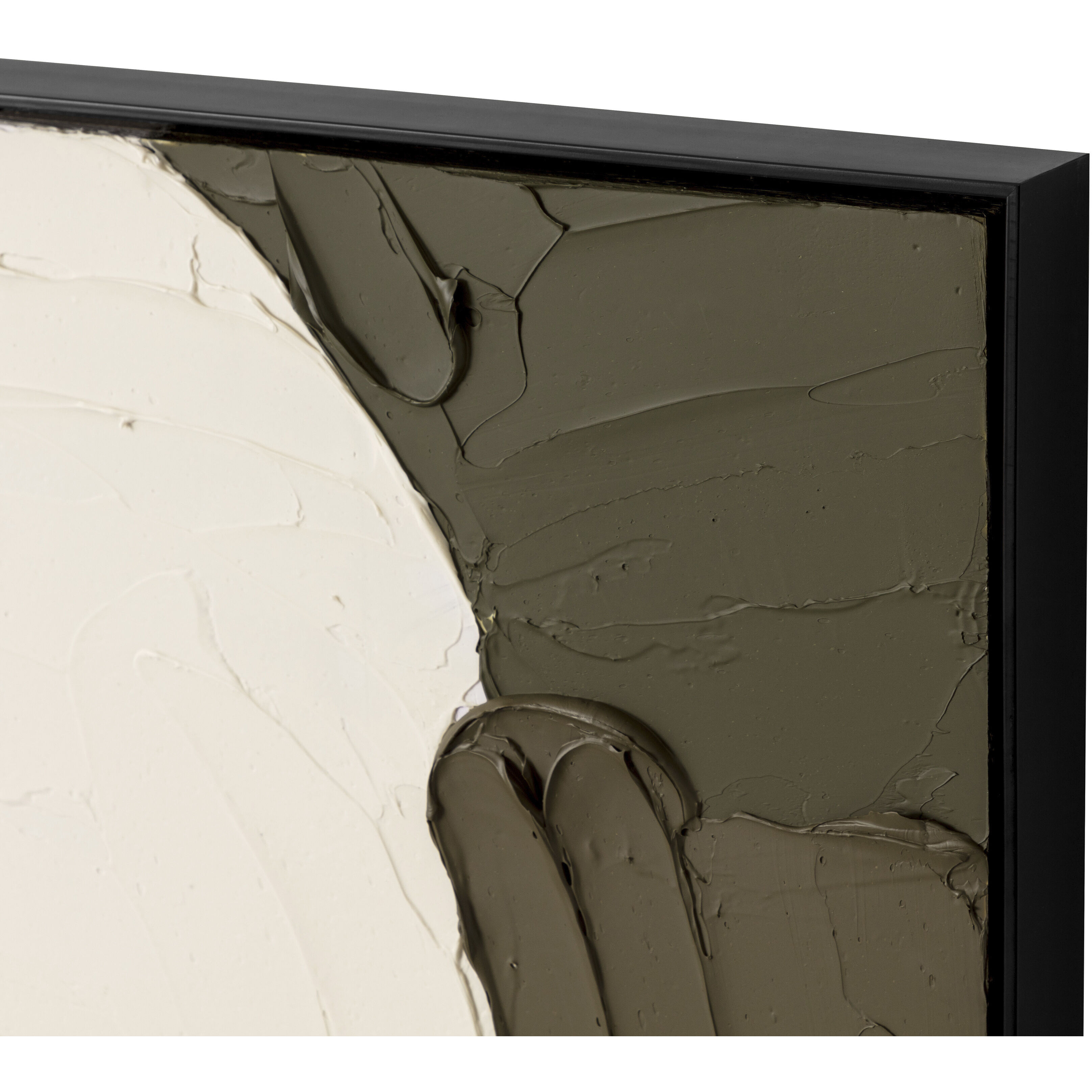 Strike A Pose I Black Floater Frame Luxe Art